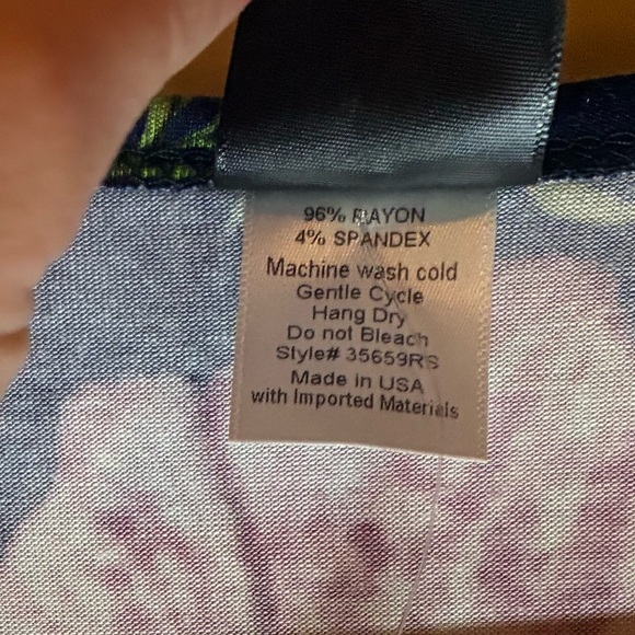 2/$35 Agnes & Dora M NEW Nightingale Rayon Wrap Dress Floral Spring Tropical - Picture 6 of 9